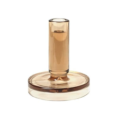 broste Copenhagen Petra Kerzenständer Glas Indian Tan 12 cm im Sale